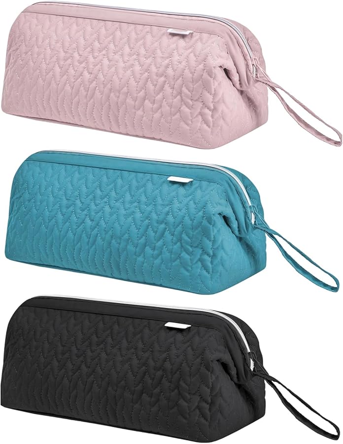 Pink Waterproof Travel Storage Bag for Hair Tools with Double Pockets and Carry Handle - Image 5